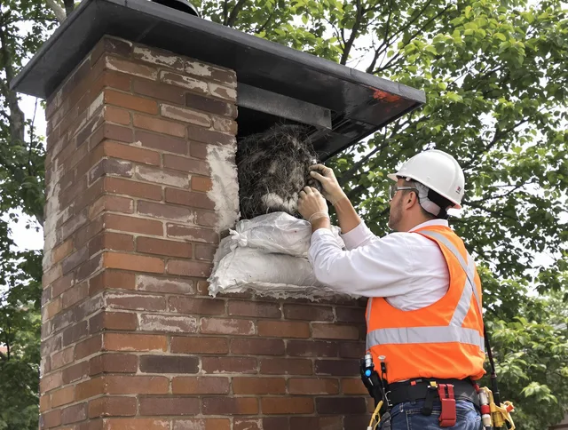 Humane removal of debris and animals by Diamond Bar Chimney Sweep in Diamond Bar, CA
