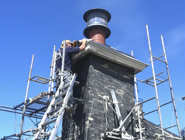 Sturdy chimney crown finished by Diamond Bar Chimney Sweep in Diamond Bar, CA