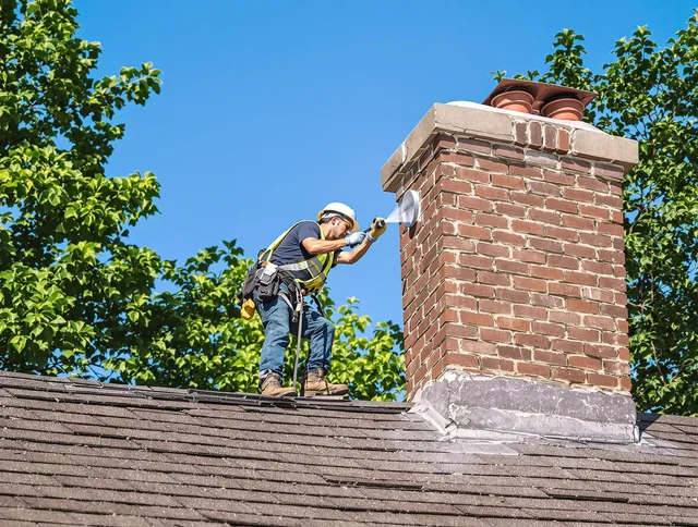 Diamond Bar Chimney Sweep performing an inspection with advanced tools in Diamond Bar, CA