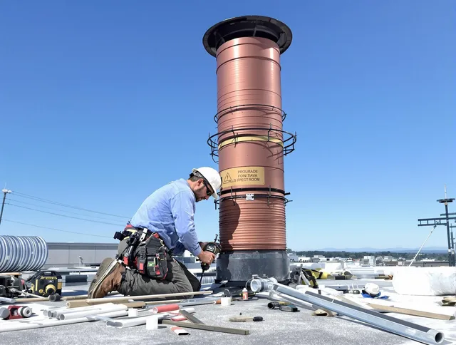 Installed chimney liner by Diamond Bar Chimney Sweep in Diamond Bar, CA