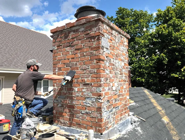 Completed chimney rebuild by Diamond Bar Chimney Sweep in Diamond Bar, CA
