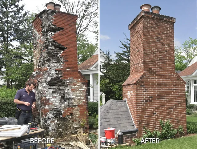 Diamond Bar Chimney Sweep performing a full chimney restoration in Diamond Bar, CA