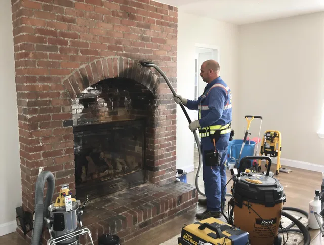 Diamond Bar Chimney Sweep expert performing detailed chimney sweep in Diamond Bar, CA