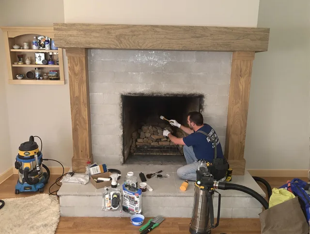 Detailed creosote removal process by Diamond Bar Chimney Sweep in Diamond Bar, CA