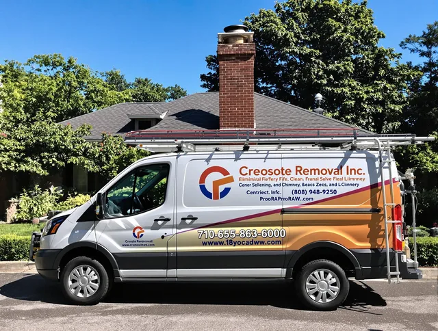 Diamond Bar Chimney Sweep technician removing creosote safely in Diamond Bar, CA