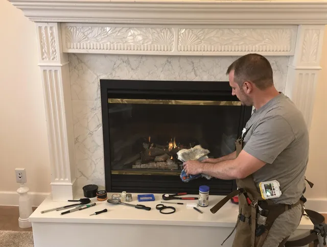 Diamond Bar Chimney Sweep performing fireplace maintenance in Diamond Bar, CA