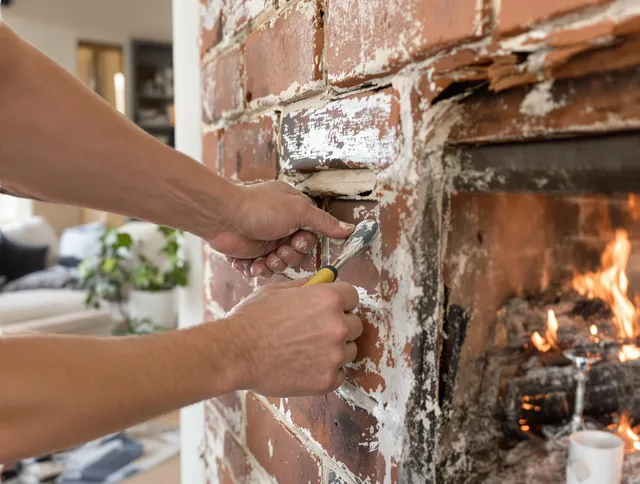 Routine fireplace repair by Diamond Bar Chimney Sweep in Diamond Bar, CA