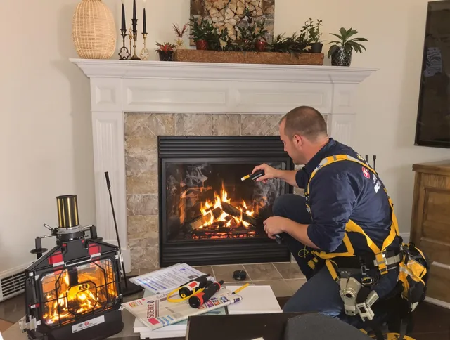 Safety-focused fireplace inspection by Diamond Bar Chimney Sweep in Diamond Bar, CA