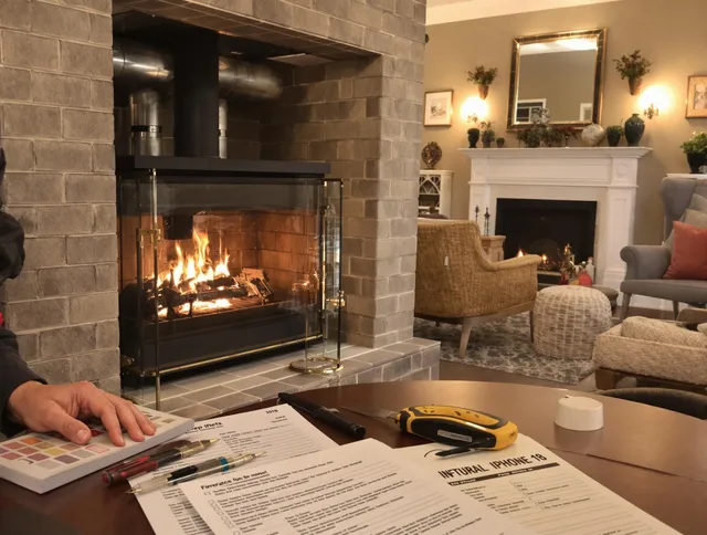 Diamond Bar Chimney Sweep verifying fireplace safety measures in Diamond Bar, CA